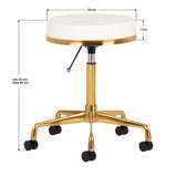 COSMETIC STOOL H4 WHITE GOLD - BVShop