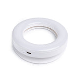 PhiAcademy PhiLuminate Clip-On LED Ring Light — ring light side view and charging port