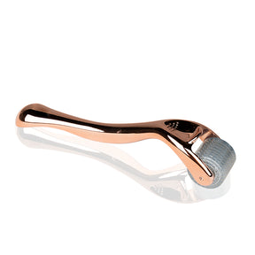 Derma roller for mesotherapy rose gold 0.75 mm 192 titanium needles - BVShop