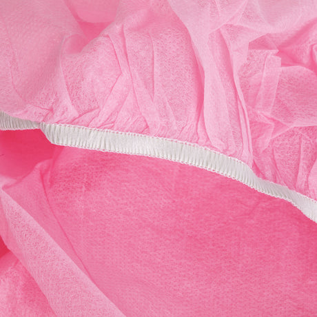 Disposable chair cover with elastic band, 10 pcs. pink - BVShop