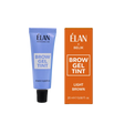 Elan Light Brown Brow Gel Tint in 20ml, showing the container with its light brown tint and applicator brush.