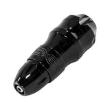 FK Irons EXO with RCA Bolt Base Black Ops tattoo machine detail view