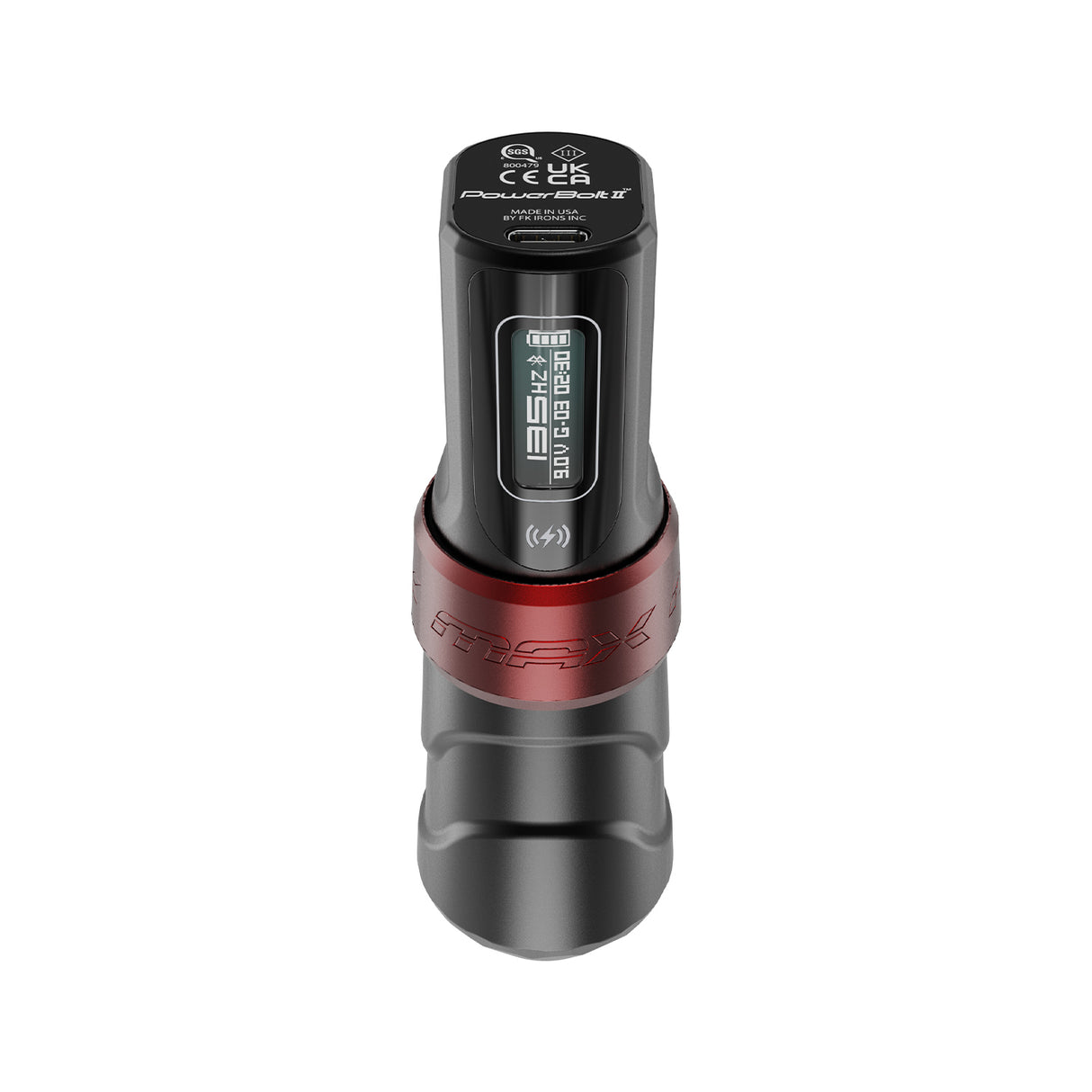 FK Irons Flux Max Yomico Red/Black with PowerBolt II batteries