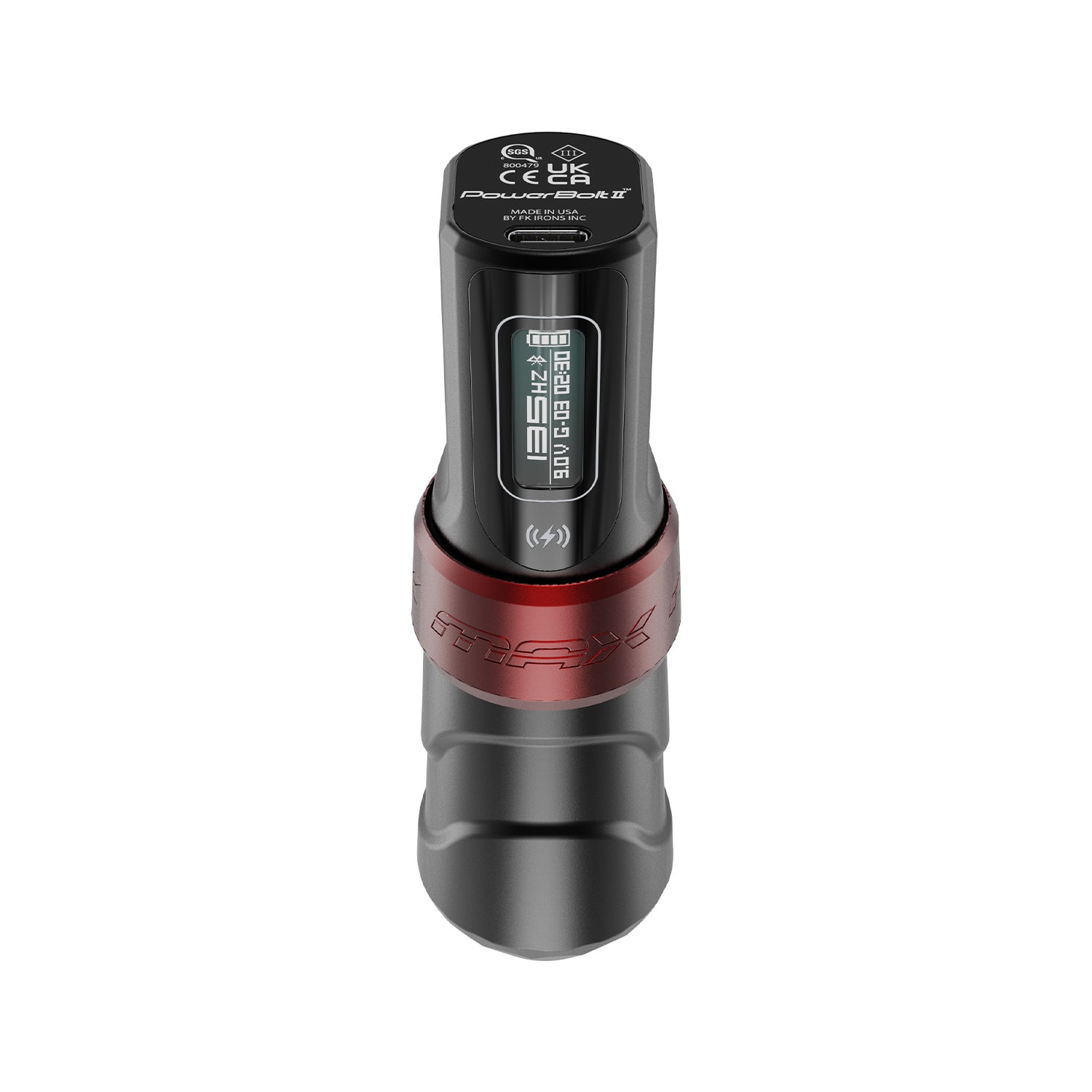 FK Irons Flux Max Yomico Red/Black with PowerBolt II batteries