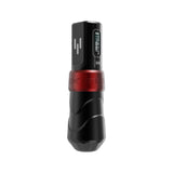 FK Irons Flux Max Yomico Red/Black wireless tattoo machine side view