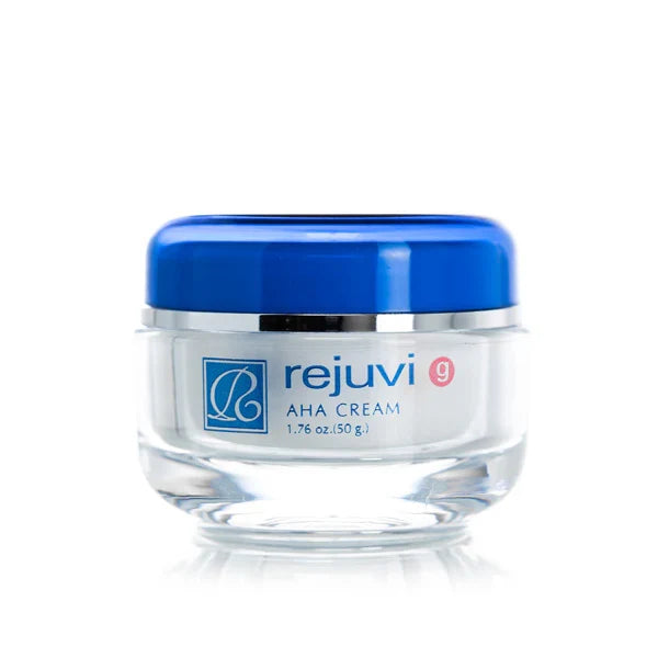 Rejuvi G AHA Exfoliating Cream 50g jar for professional anti-aging skincare