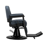 Gabbiano barber chair Bruno with black frame Graphite - BVShop