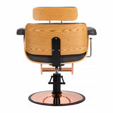 Gabbiano barber chair florence with an adjustable black headrest - BVShop