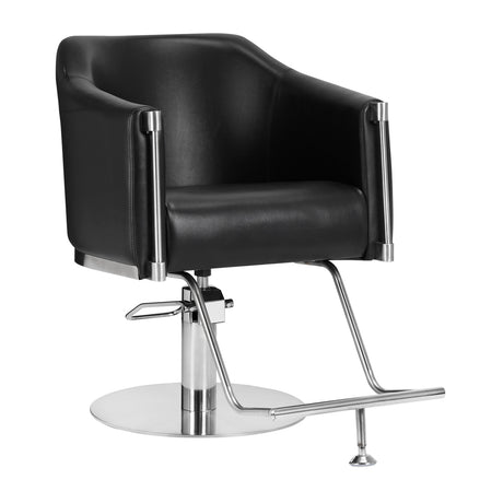Gabbiano hairdressing chair Burgos black - BVShop