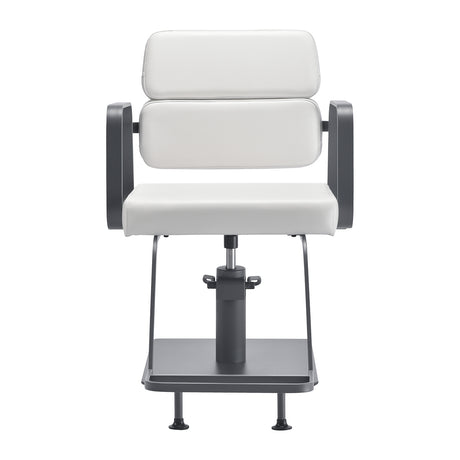 Gabbiano hairdressing chair Porto gray white - BVShop