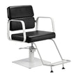 Gabbiano hairdressing chair Porto white black - BVShop
