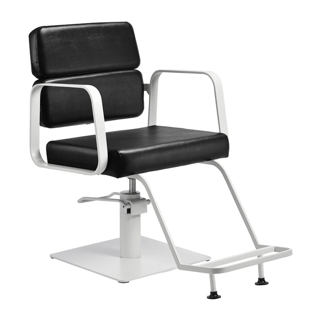 Gabbiano hairdressing chair Porto white black - BVShop