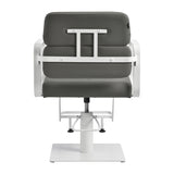 Gabbiano hairdressing chair Porto white gray - BVShop