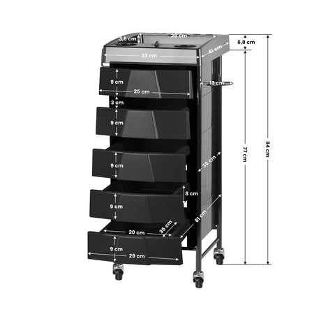 Gabbiano hairdressing helper 008 black - BVShop