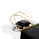 Gabbiano Head Spa 017B hair washing bed black - BVShop