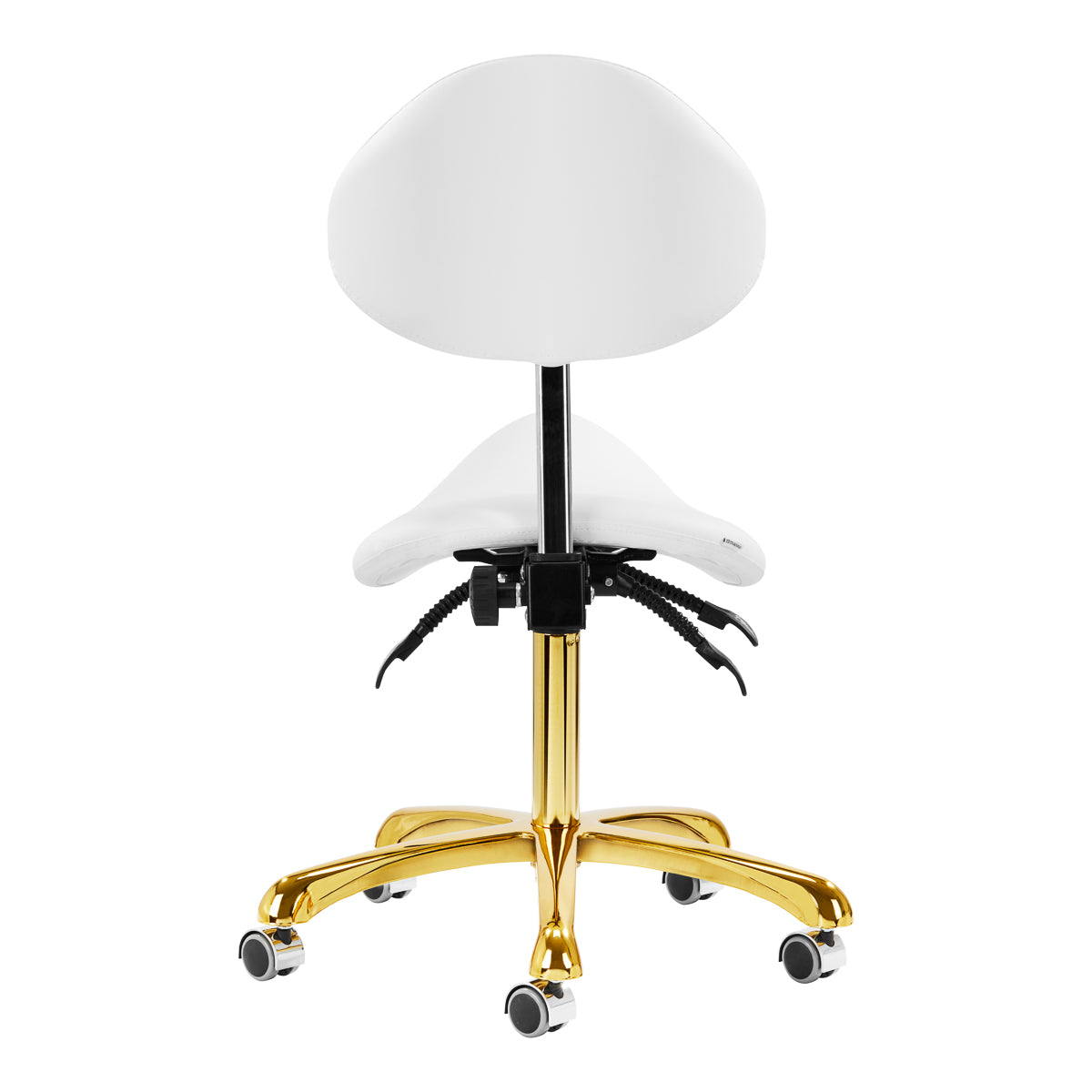 Giovanni cosmetic stool 1004 gold white - BVShop