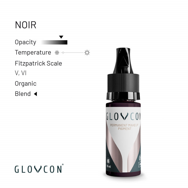 GLOVCON Noir PMU pigment for dark brows and eyeliner