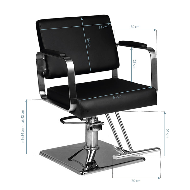 Hair system hs202 barber chair black - BVShop