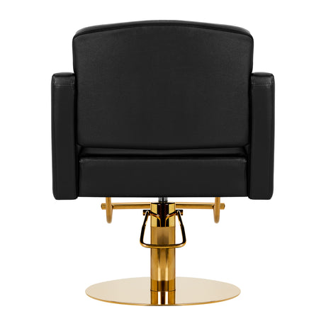 Hairdressing chair Gabbiano Turyn black gold - BVShop