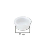 Set of 10 AVA 26mm ink cups for printers, shown in a close-up image with the cups arranged in a row.