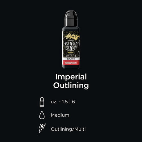 Kuro Sumi Imperial Tattoo Ink Imperial Outlining - BVShop