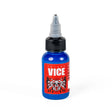 Vice Colors Pitufo Blue 30ml bottle with vibrant blue paint, featuring the Vice Colors branding on the label.