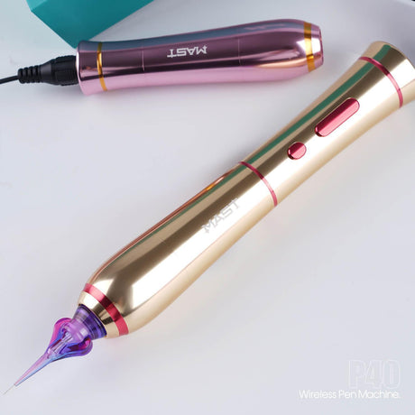 Mast P40 Wireless Tattoo Pen And PMU Machine Silver - BVShop