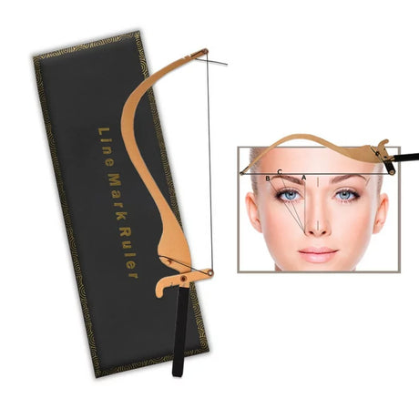 Microblading Line Mark Ruler gold/silver - BVShop