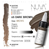Nuva Colors Eyebrow Pigments 65 DARK BROWN 15ml - BVShop