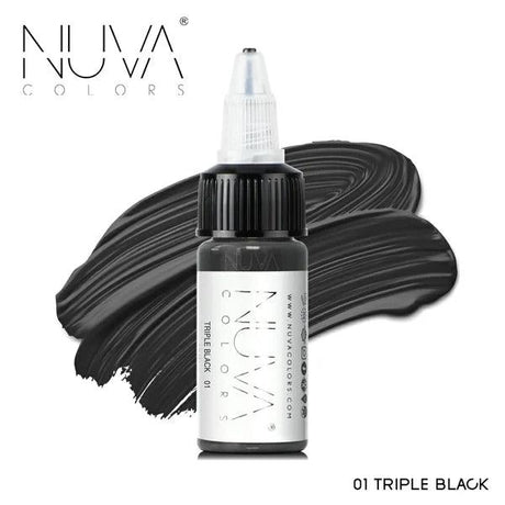 Nuva Colors Eyeliner Pigments 01 TRIPLE BLACK 15ml - BVShop