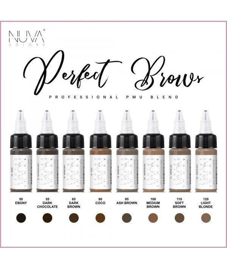 Nuva Colors Perfect Brows Set 8x15ml - BVShop