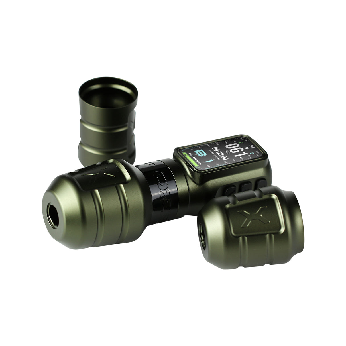Ozer X Channel Wireless Tattoo Machine Green - BVShop