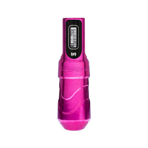 FK Irons Flux Max Bubblegum wireless tattoo machine with 1x PowerBolt II