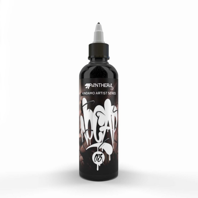 Panthera X Kindamo No Cap 03 Pigment Do Tatuażu 150ml — butelka na białym tle