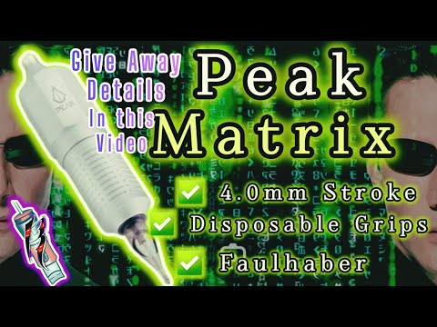 Peak Matrix obrotowe pióro do tatuażu srebrne