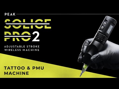 Peak Solice Pro V2 Bezprzewodowa Maszynka do Tatuażu i PMU Matowe Srebro