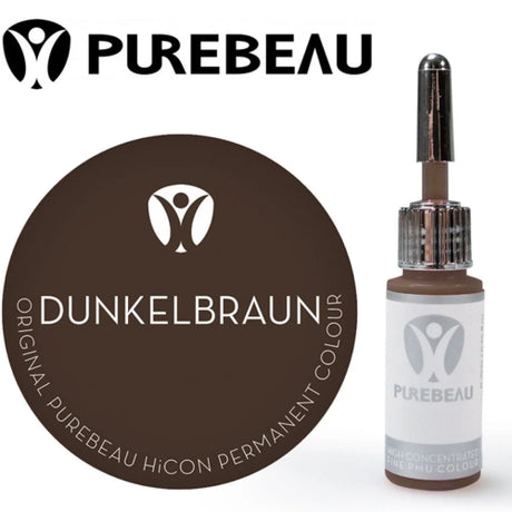 Purebeau Eyebrows Pigment Dunkel Brown 10ml - BVShop
