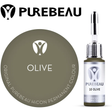 Purebeau Olive 10ml HiCON, butelka pigmentu do brwi i próbka koloru