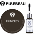 Purebeau Princess 10ml HiCON, butelka pigmentu do brwi i próbka koloru