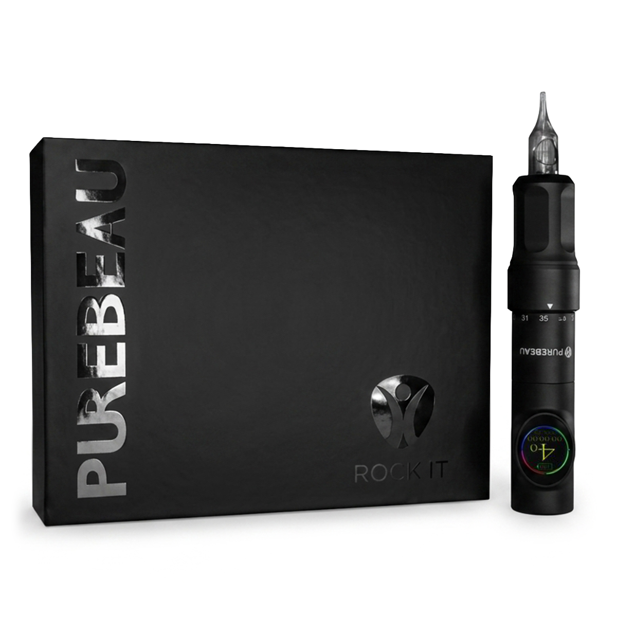 Purebeau RockiT PMU machine with box and wireless handpiece