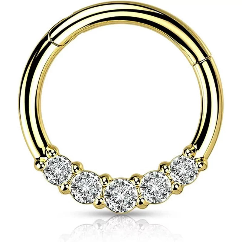 Steel Blaze Face Set Ring - BVShop