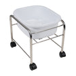 Straight pedicure tray with chrome wheels - BVShop