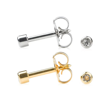 Studex April Crystal Bezel Earring - BVShop