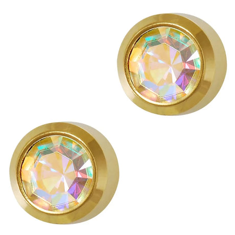 Studex Rainbow Crystal Bezel Earring - BVShop