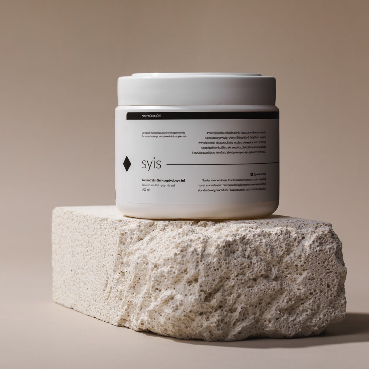 Syis NeuroCalm Gel – Peptide Gel for Manual Massage, Sonophoresis and Iontophoresis 500 ml - BVShop