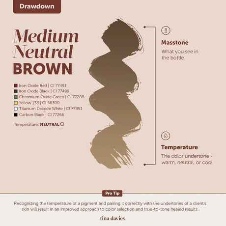 Tina Davies FADE Medium Neutral Brown Pigments 15ml - BVShop