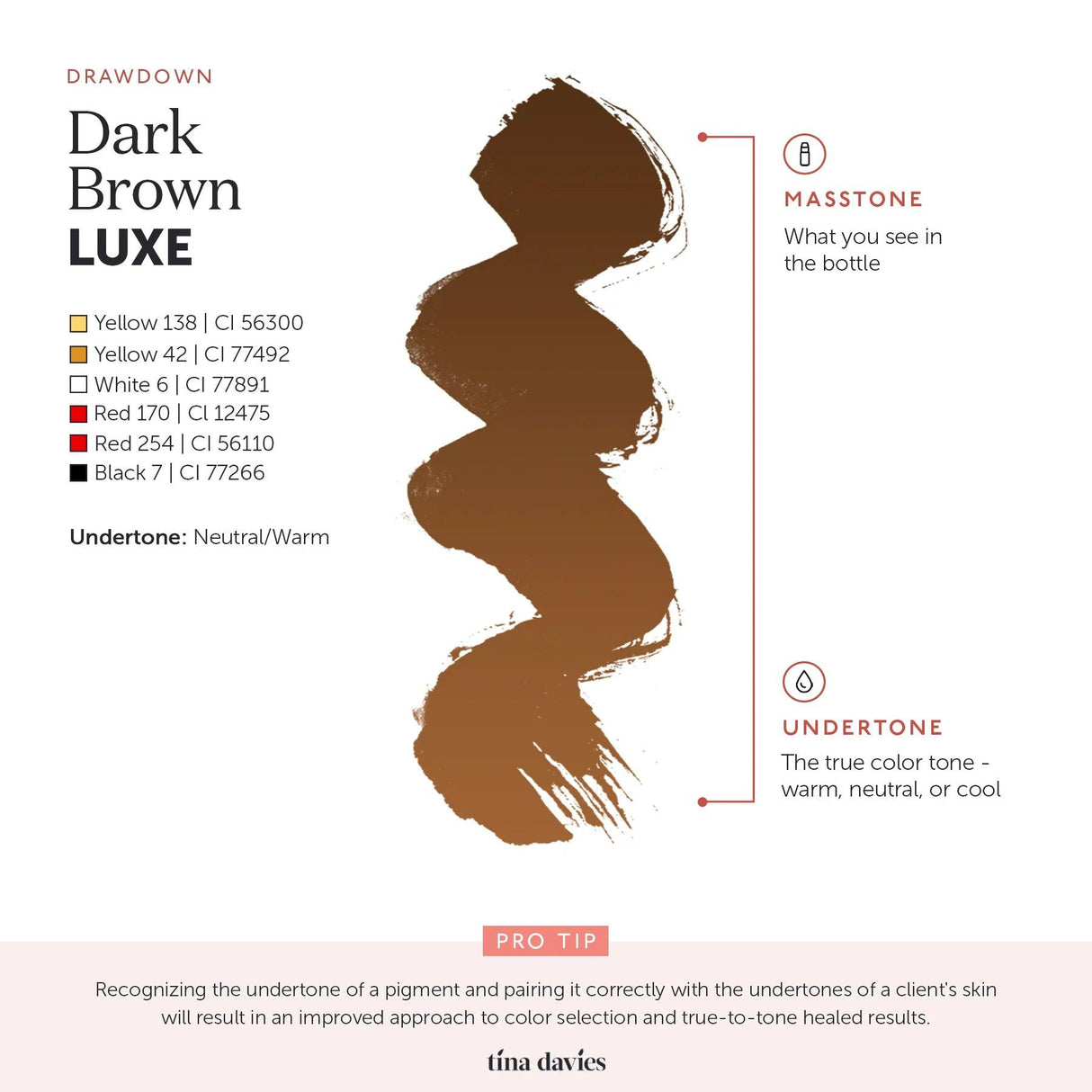 Tina Davies LUXE Dark Brown Pigments 15ml - BVShop
