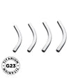 Titan Curved Barbell For Piercing - BVShop