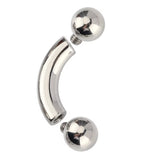 Titanium Big Size Internal Thread Curved Barbell - BVShop