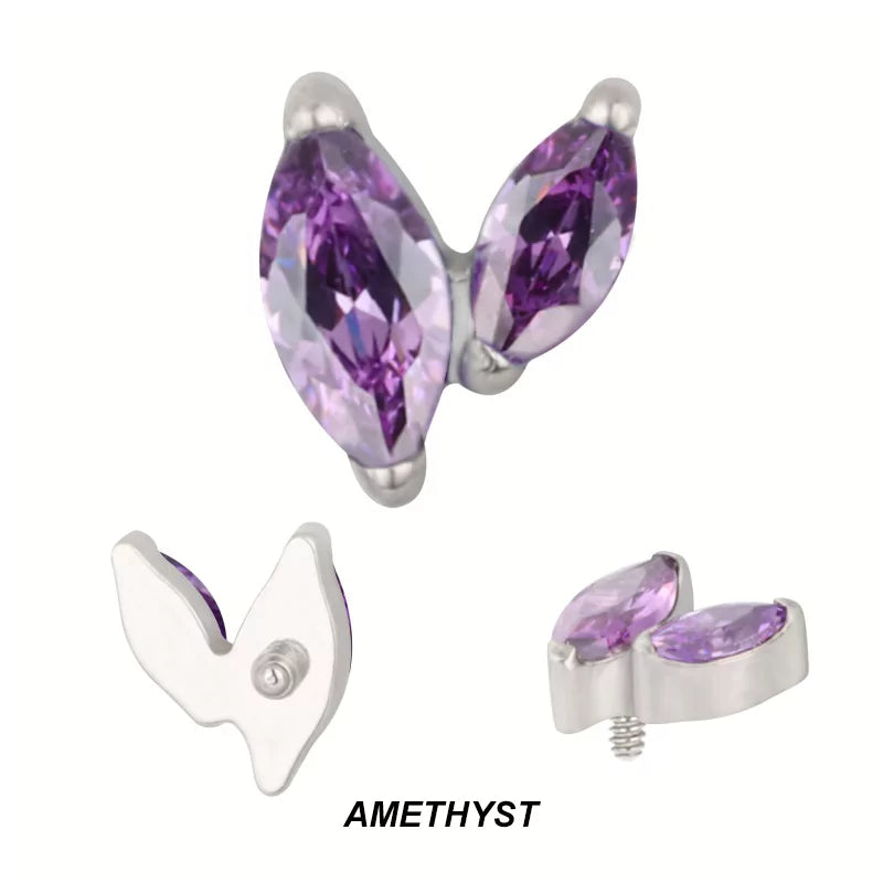 Titanium Piercing Tips With Zircon - BVShop